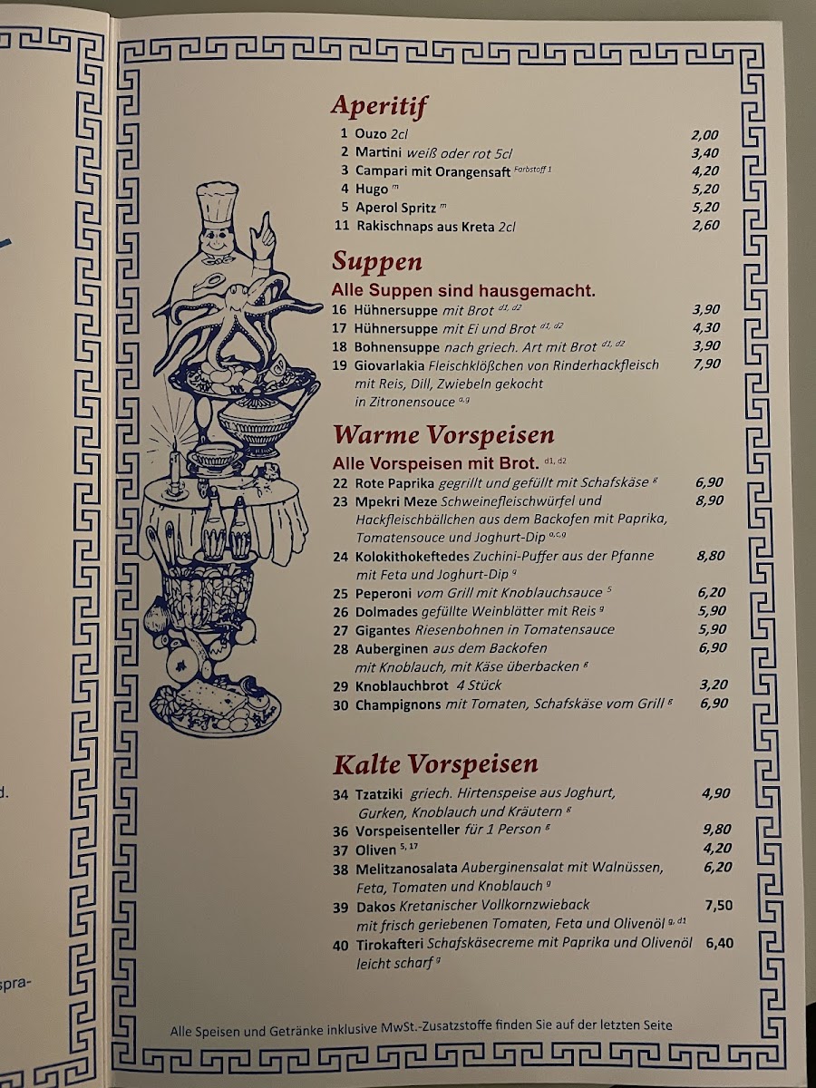 Menu Restaurant Kreta-1
